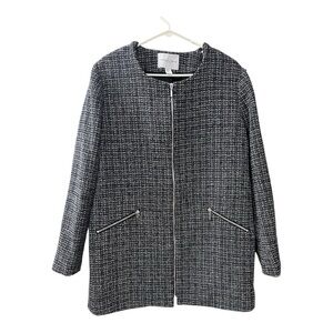 Carolina Belle Montreal Tweed Women’s Zip Up Blazer Size XL